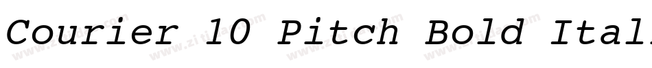 Courier 10 Pitch Bold Italic BT字体转换